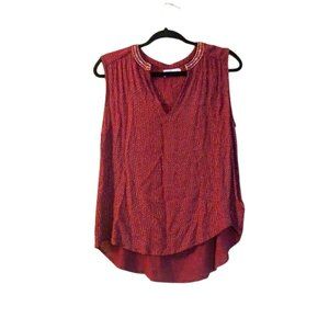Velvet by Graham & Spencer Red Sleeveless Blouse S